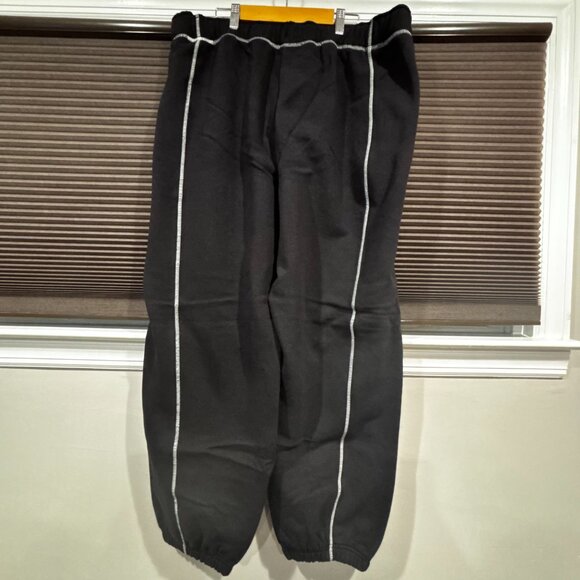 Athleta Women's Forever Fleece High Rise Jogger Black/Bone SZ: XL - Picture 7 of 10
